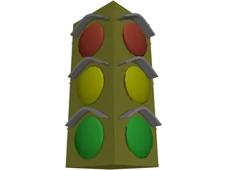 Stop Light 3D Model