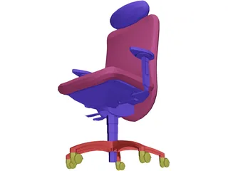 Chair Arms Headrest 3D Model