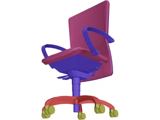 Chair Arms Hiback 3D Model