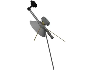 Mariner Space Probe 3D Model