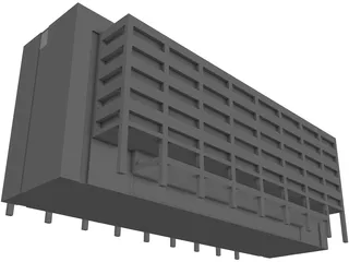 Generic Admin Building 3D Model