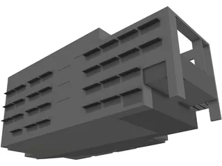 Generic Modern Building 3D Model