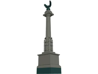 Prospect Park Entry Pillar 3D Model