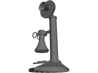 Candlestick Telephone 3D Model