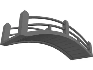 Japanese Bridge 3D Model