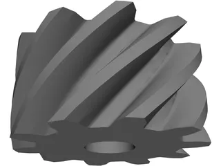 Helical Gear 3D Model