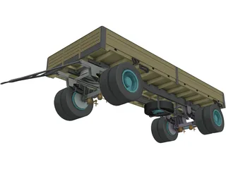 Cargo Trailer 3D Model