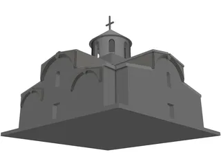 Ancient Roman Church 3D Model