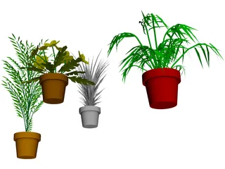 Flowerpots 3D Model