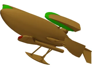 Martian Flyer 3D Model