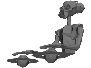 Alien DJ 3D Model