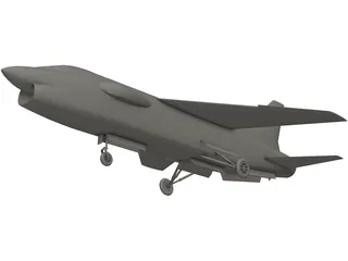 F-8 Crusader 3D Model