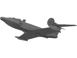 A-90 Orlenok Ekranoplane 3D Model