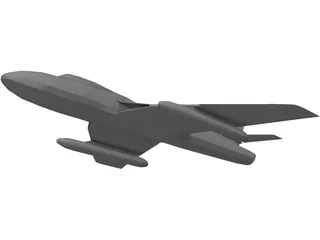 Hawker Hunter 3D Model