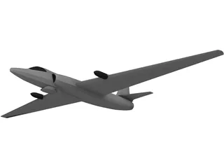 Lockheed U-2 Dragon Lady 3D Model