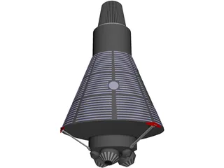 Mercury Capsule 3D Model