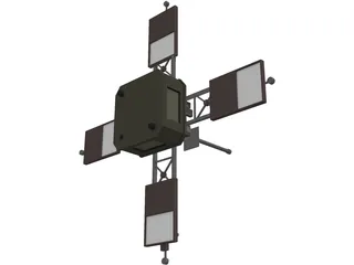 Mariner 1 Space Probe 3D Model