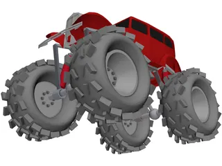 Monster Truck 3D Model