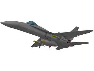 F-18 3D Model