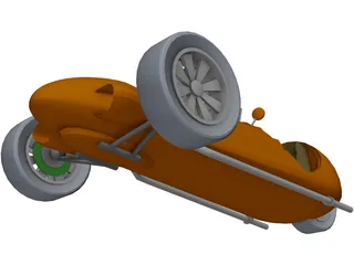 Car 3 Wheeler 3D Model