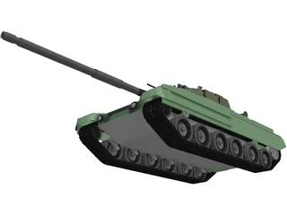 T90 Russian Main Battle Tank (MBT) 3D Model