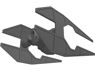 Star Wars Tie Intruder 3D Model