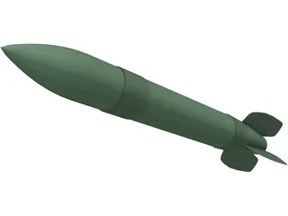 Katyusha Rocket 3D Model