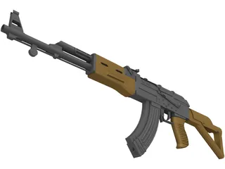 AK-47 Kalashnikov 3D Model