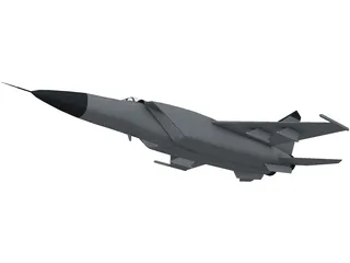 MiG-25 Foxbat 3D Model