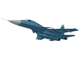 Sukhoi Su-34 Fullback 3D Model