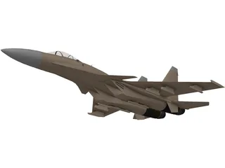 Sukhoi Su-37 Flanker-F 3D Model