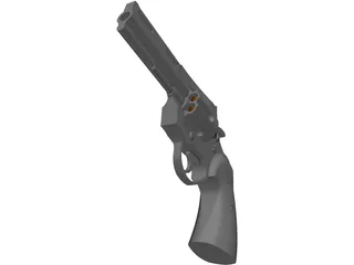 Colt Python 4 Inch Combat 3D Model