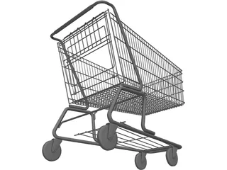 Shopping Cart 3D Model