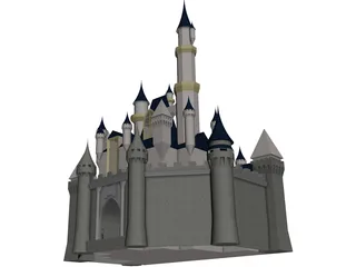 Cinderella Disney Castle 3D Model