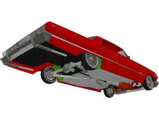 Chevrolet Impala 4-door (1963) 3D Model