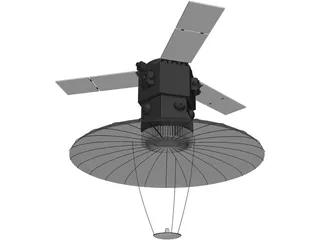 Spy Satellite 3D Model