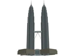 Petronas Twin Tower 3D Model