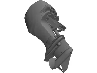 Outboard Engine Suzuki 250 3D Model