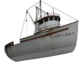 Fishing Boat 3D Model