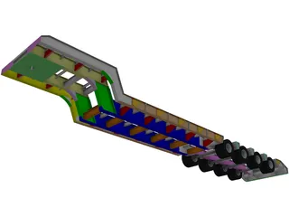 Trailer Lowboy 3D Model