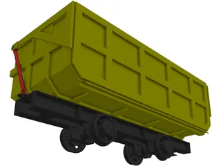 Mine Cart 3D Model