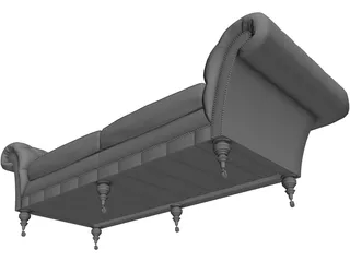 Sofa Chasterfield 3D Model