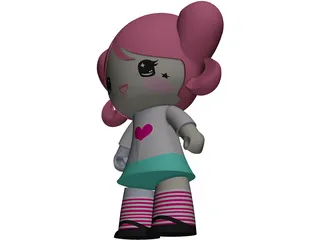 Toy Doll 3D Model