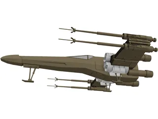 Star Wars X-Wing 3D Model