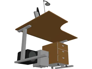 Corner desktop 3D Model