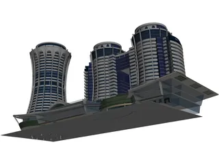 Azim Zadeh Tower 3D Model