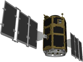 Kompsat 2 Artificial Satellite 3D Model