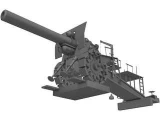 Big Bertha 42 cm 3D Model