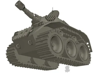 Cartoon Tank 3D Model