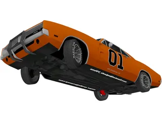 Dodge Charger R-T General Lee (1969) 3D Model